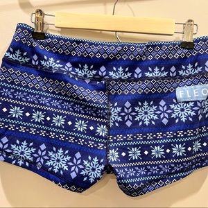 FLEO snow print shorts